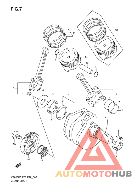 Вал коленчатый