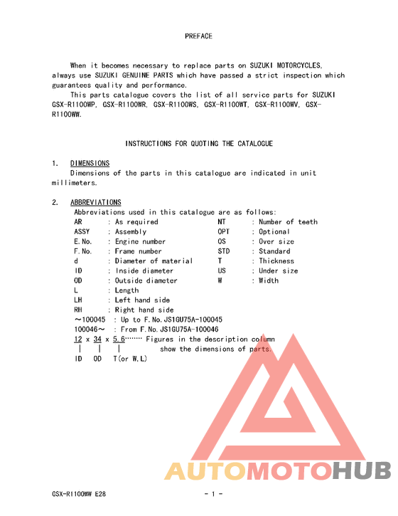 Catalog preface