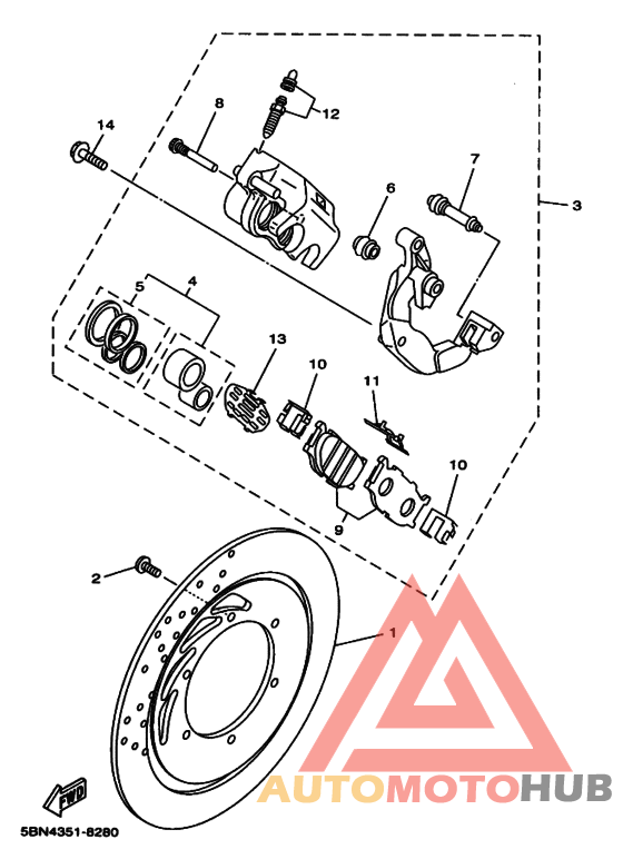Передний суппорт