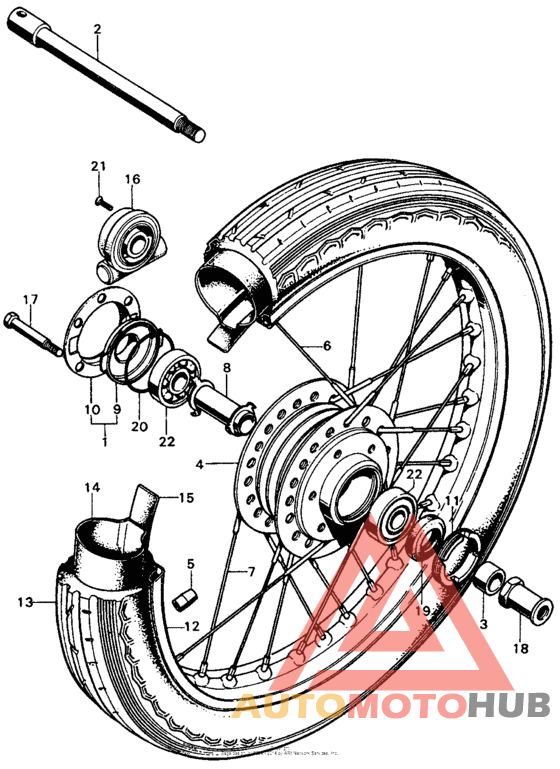 Переднее колесо