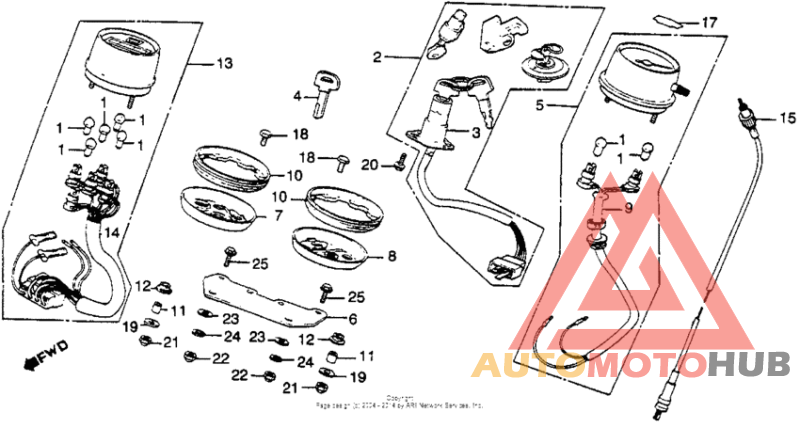 Cm450e instrument + key set
