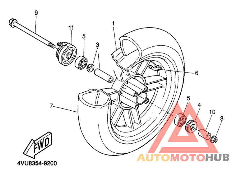Переднее колесо