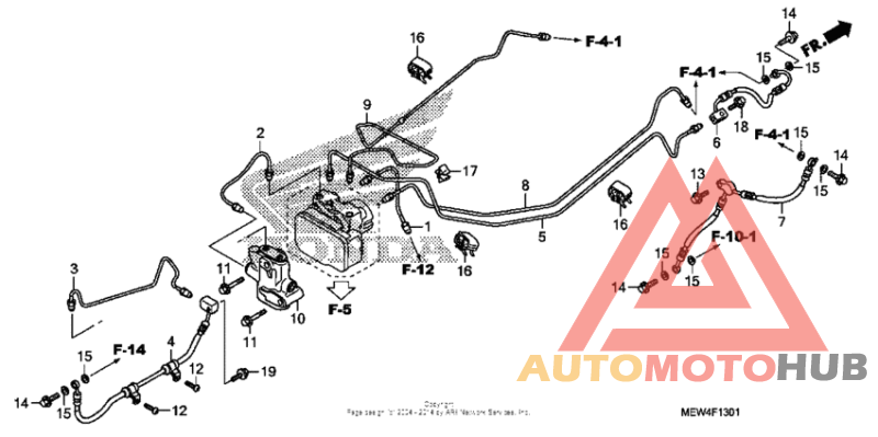 Brake lines + pcv (abs)