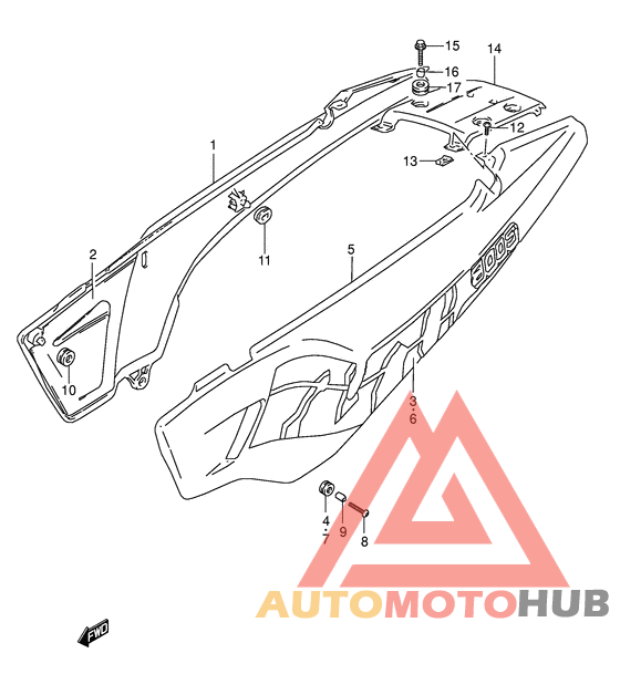 Обтекатель задний