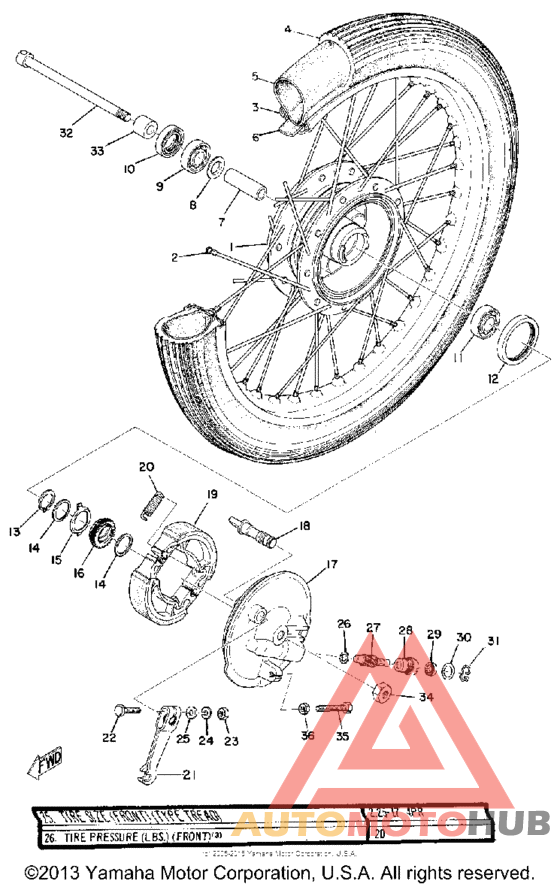 Переднее колесо