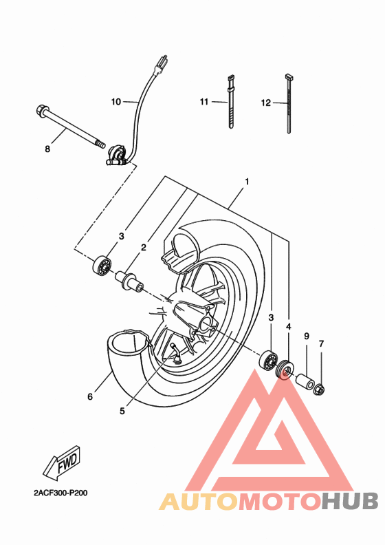 Переднее колесо