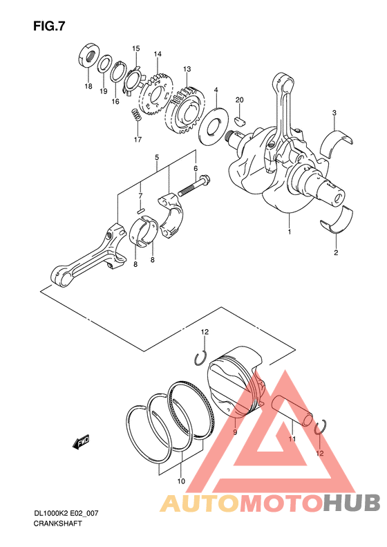 Вал коленчатый