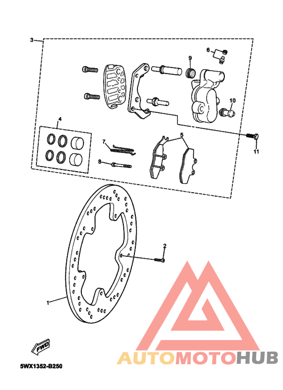 Передний суппорт