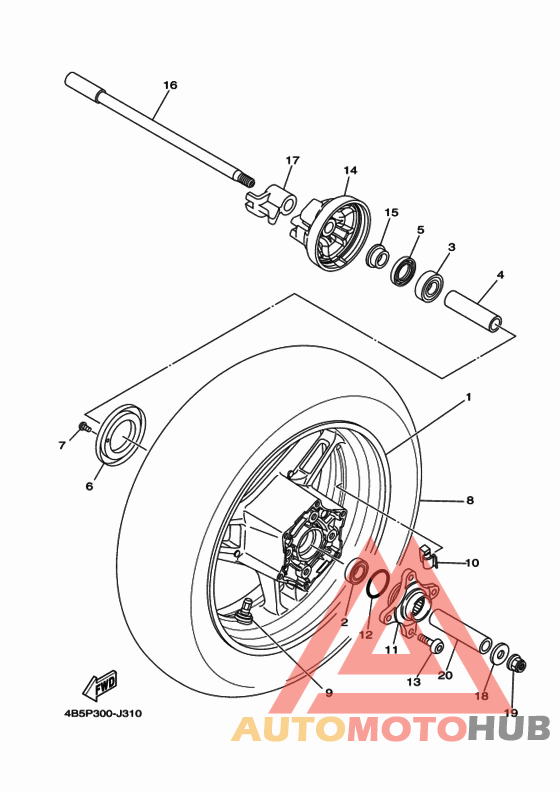 Переднее колесо