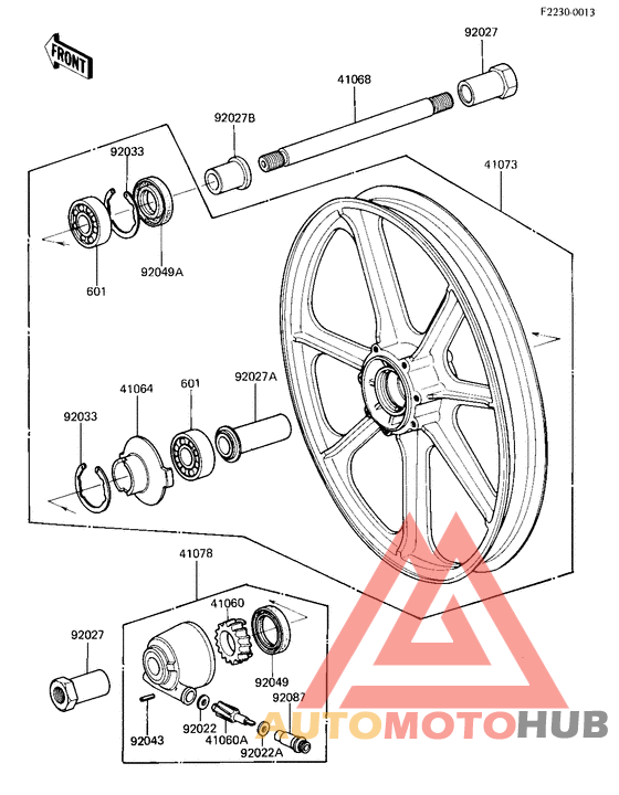 Front wheel/hub