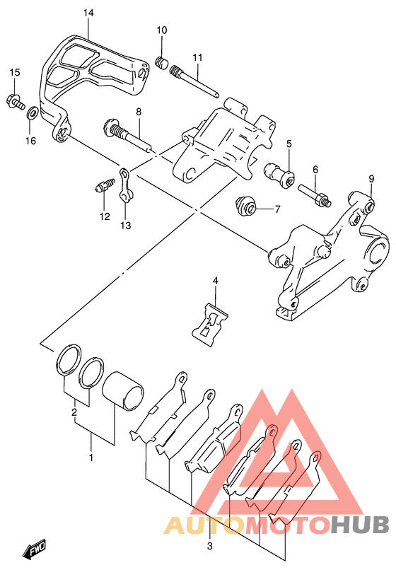 Задний суппорт