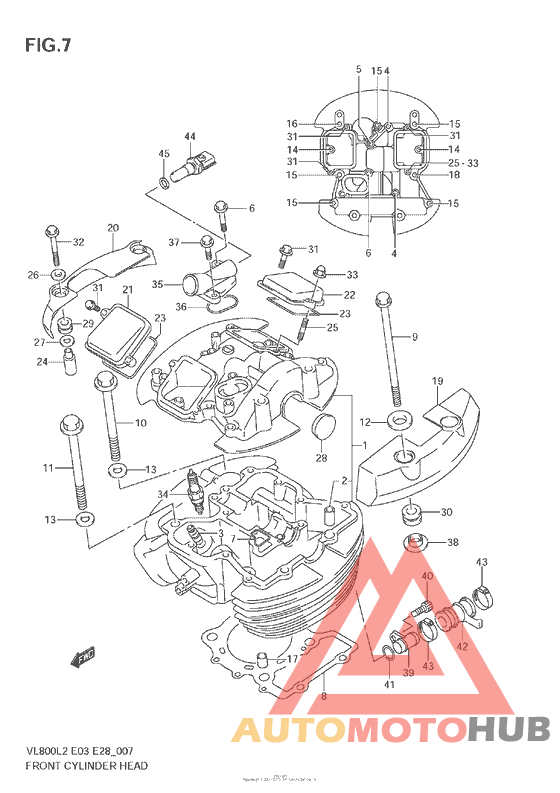 Front Cylinder Head (Vl800C  E33)