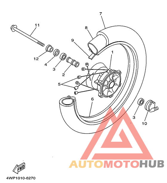 Переднее колесо