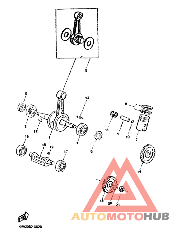 Velebrequin, piston