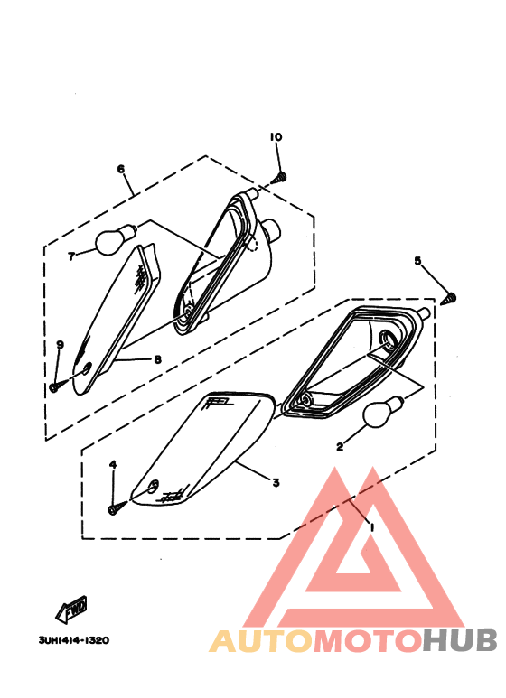 Rear flasher light assy