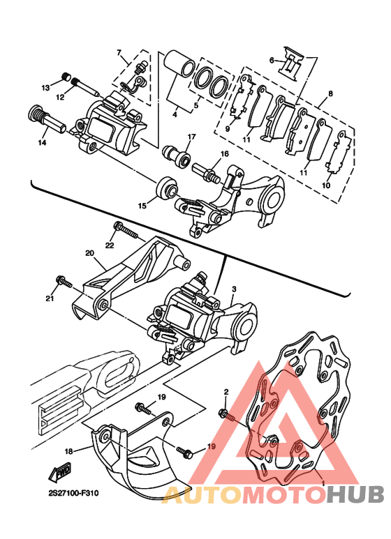 Задний суппорт