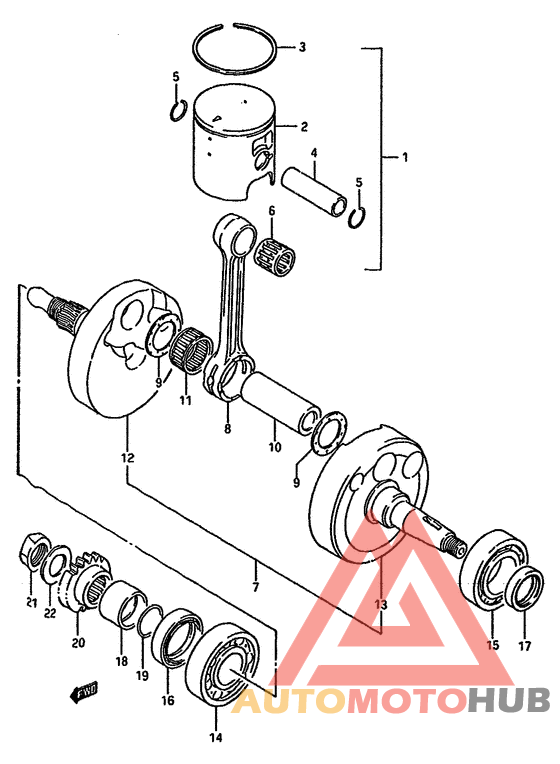 Вал коленчатый