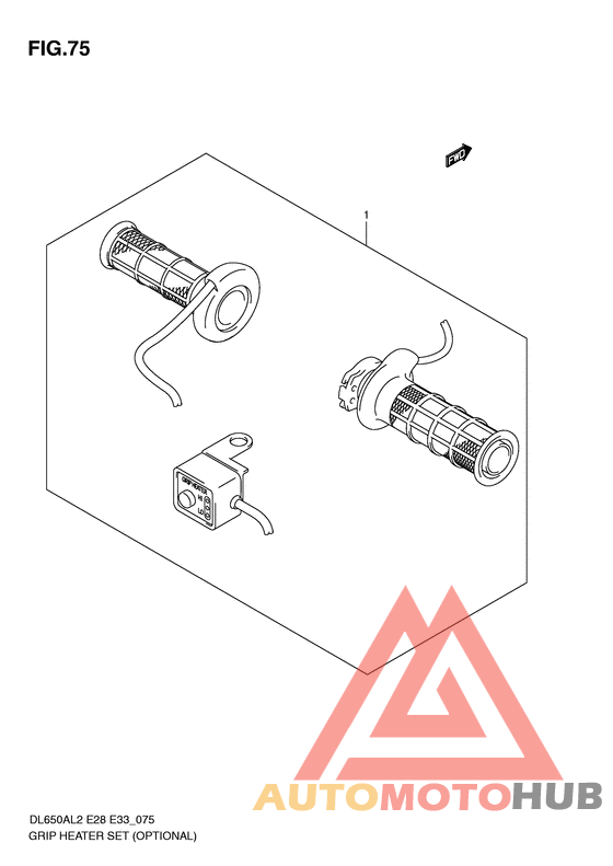 Grip heater set