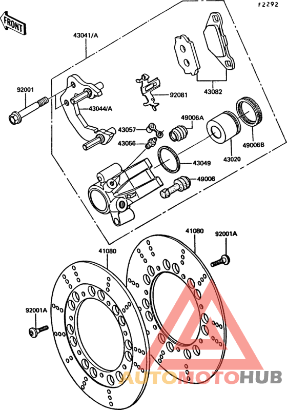 Передний тормоз