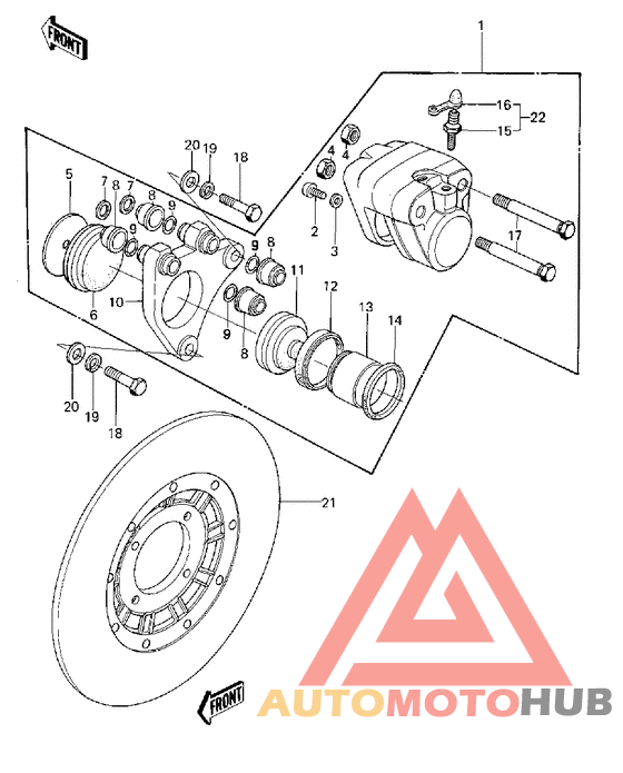 Передний суппорт