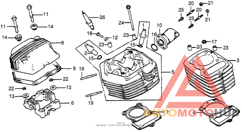 Cylinder head + cylinder