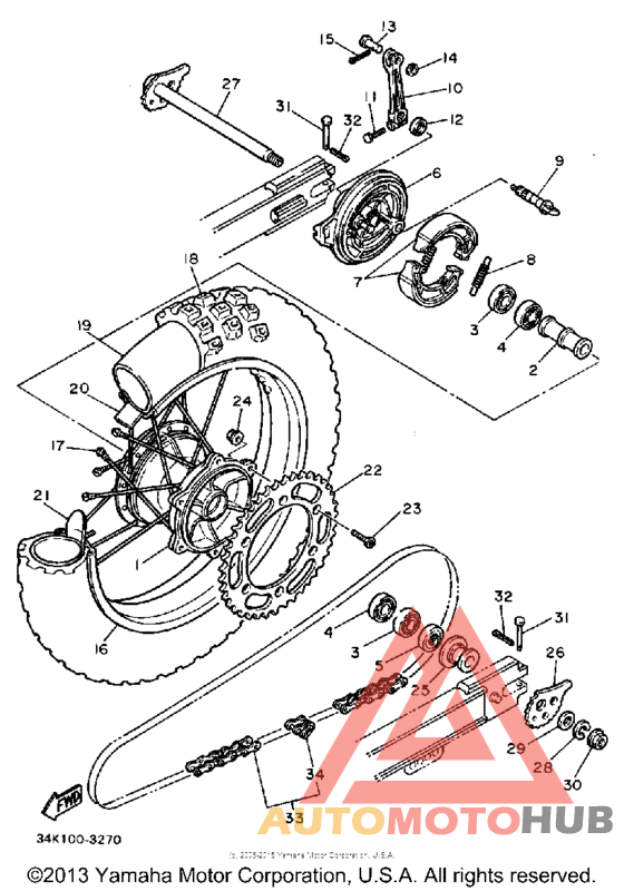 Переднее колесо