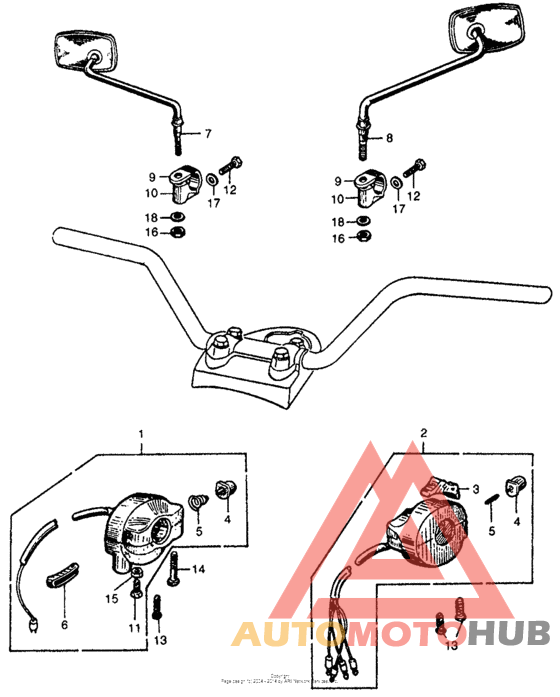 Dimmer switch + starter switch (1) + mirrors