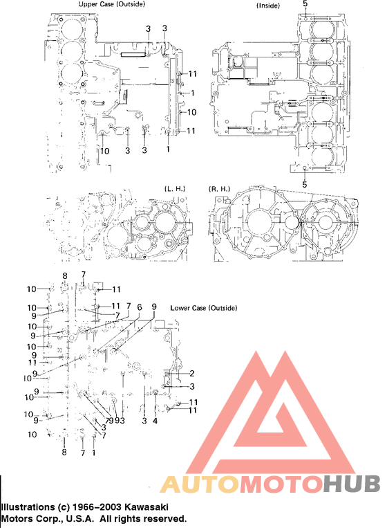 Crankcase bolt & stud pattern