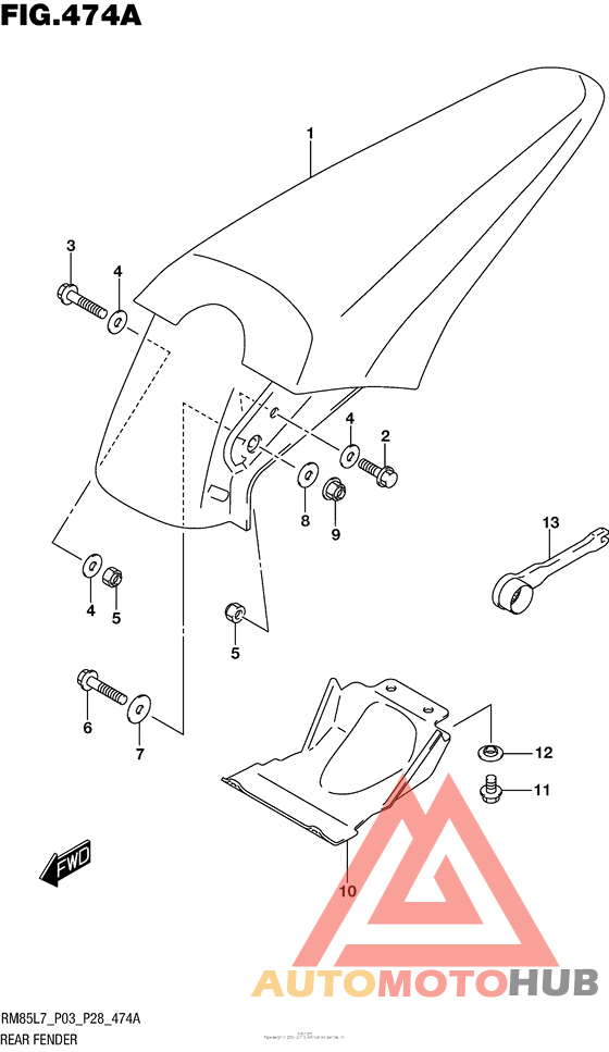 Задний бампер