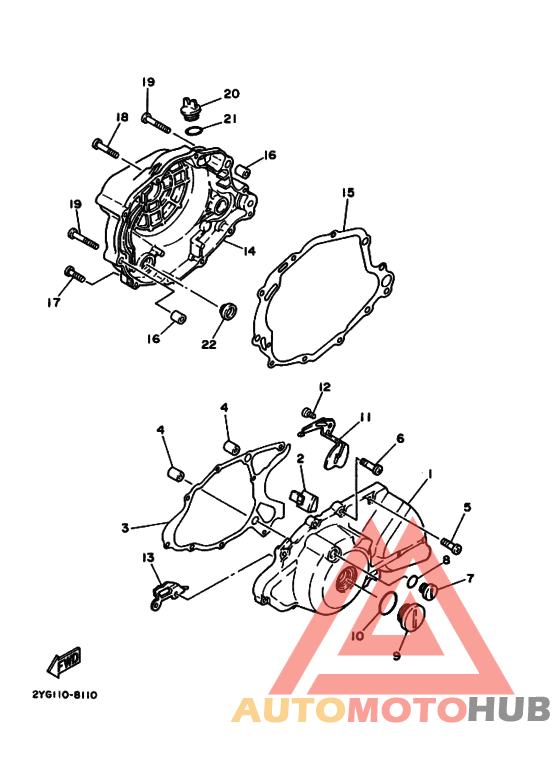 Crankcase cover ass`y  (v