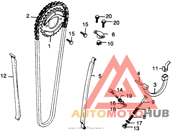 Cam chain + tensioner
