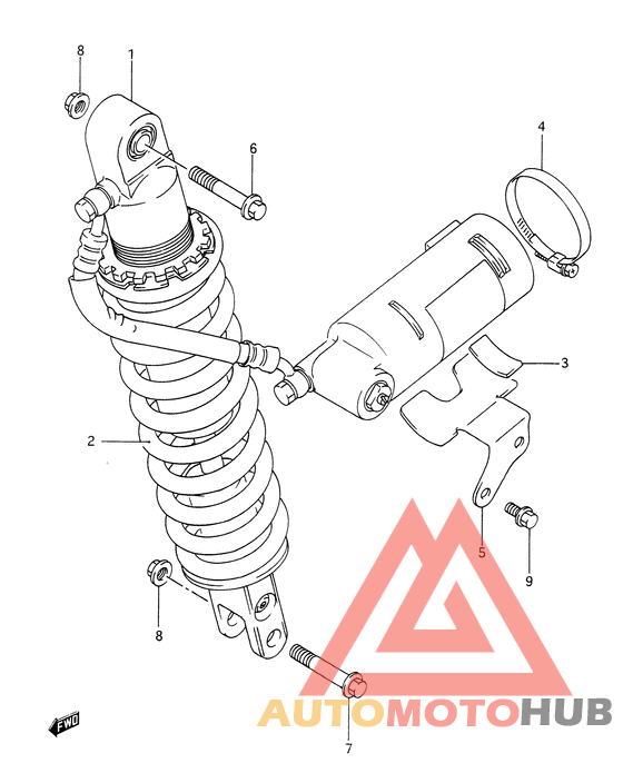 Задние амортизаторы