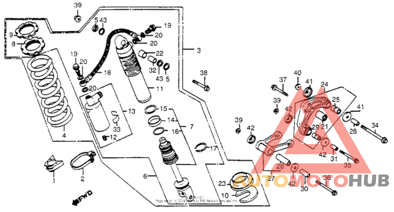 Rear shock absorber 83