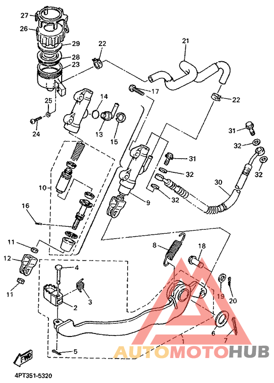 Задний торм цилиндр