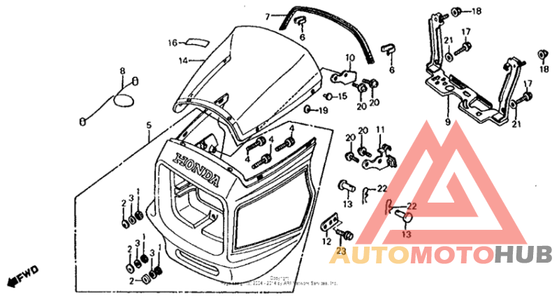 Передний обтекатель