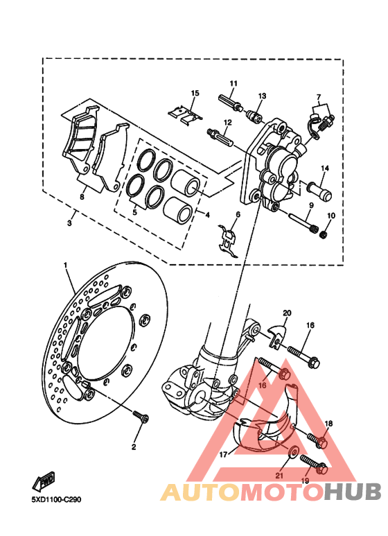 Передний суппорт