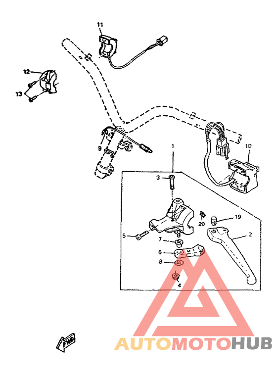 Handle switch. lever