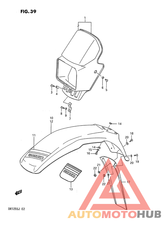 Headlamp cover - front fender