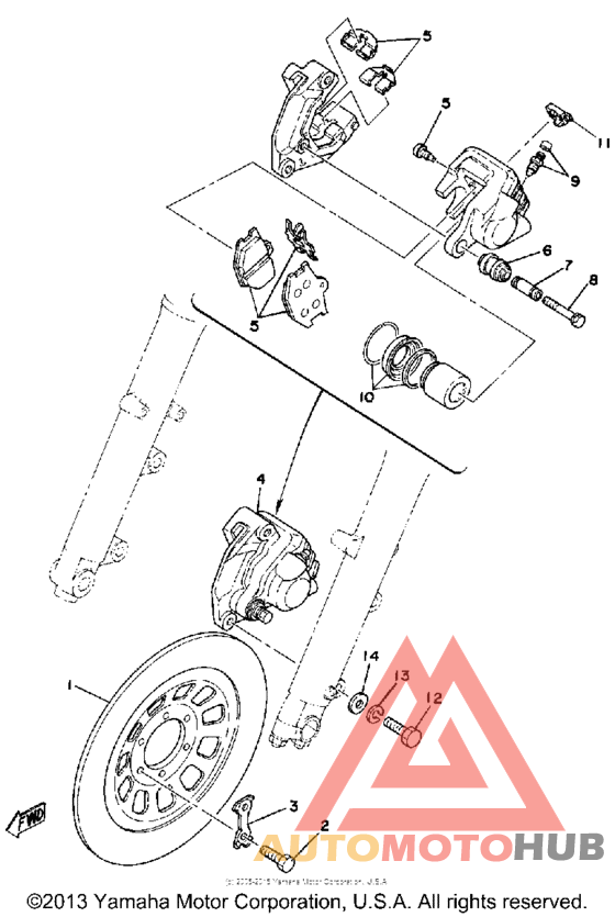 Передний суппорт