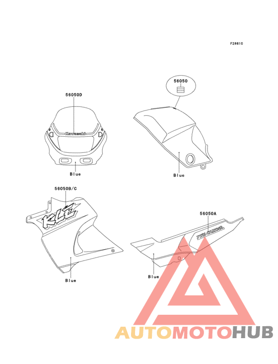 Decals(blue)(kle500-a2)