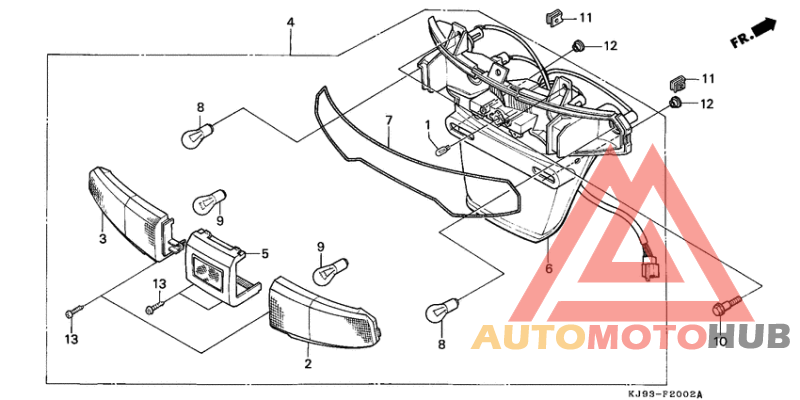 Taillight unit ass`y