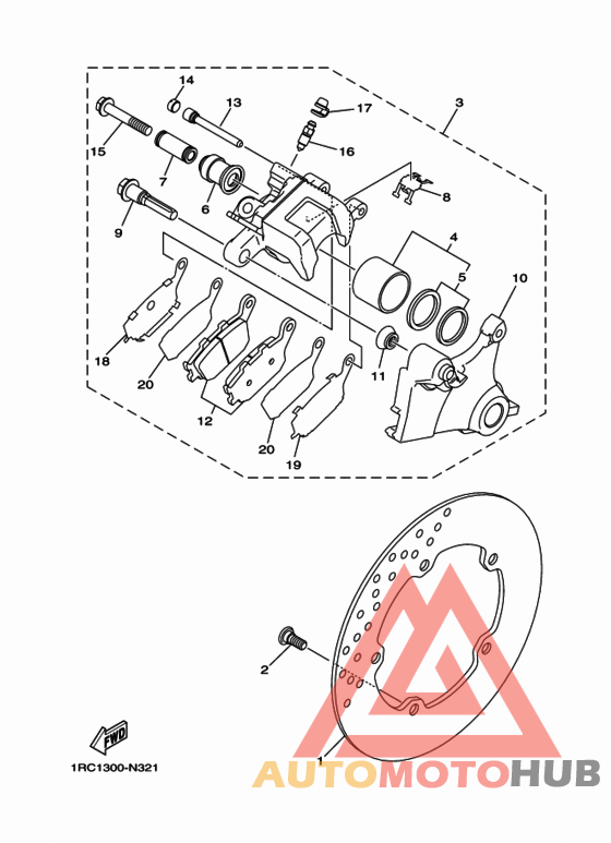 Задний суппорт