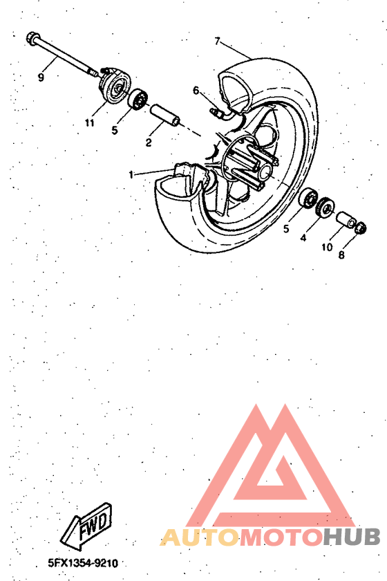 Переднее колесо