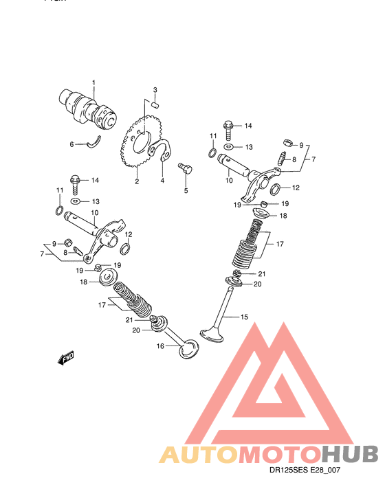 Распределительный вал-клапаны