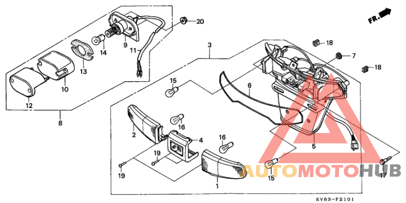 Taillight unit ass`y