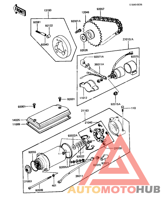 Starter motor/starter clutch