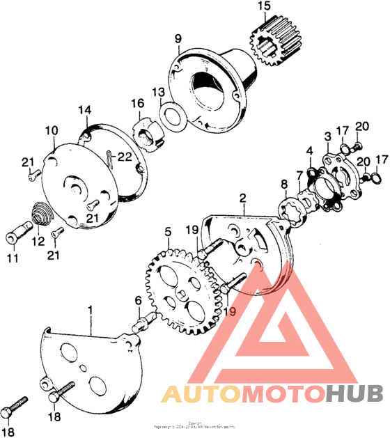 Oil filter rotor + oil pump
