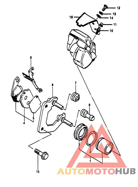 Передний суппорт тормозной