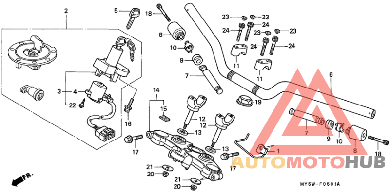 Handle pipe/top bridge