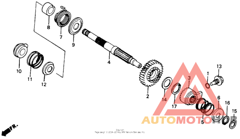 Kick start spindle 86-93